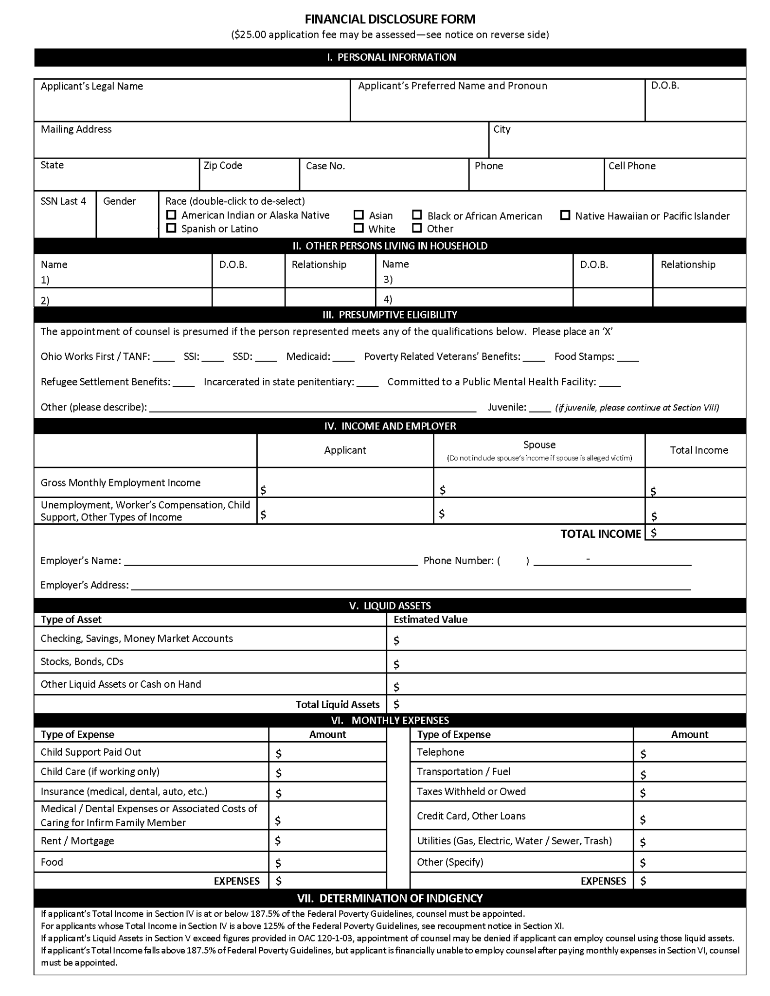 Forms | Official Mercer County, Ohio Government Website